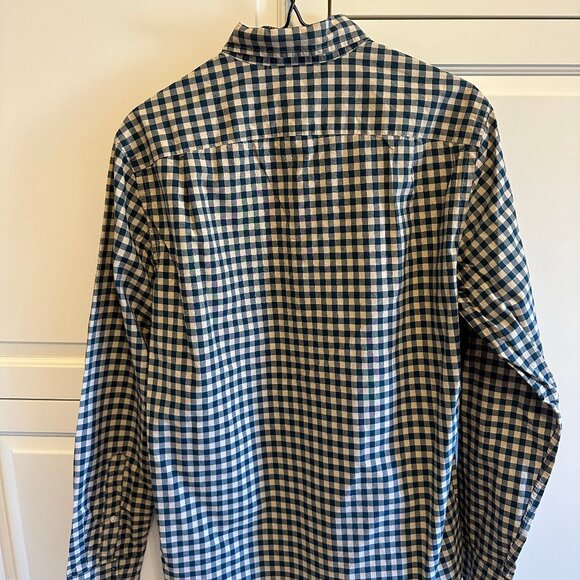 J Crew Button-Down Dress Shirt (Forest Green x Cream) - Picture 6 of 9